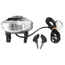 Interruttore faro anteriore con luce a LED Angel Eyes da 60 V, interruttore a chiave per scooter elettrico Citycoco