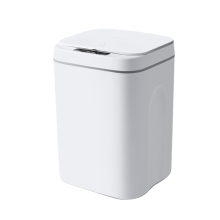 Lixeira inteligente com sensor de movimento sem toque, 3,7 galões, banheiro, com tampa automática para cozinha