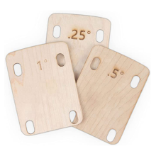 Pad per manico chitarra in 3 pezzi, realizzato in acero massello, cuscinetto protettivo per avvitamento