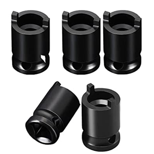 Chave de soquete para esmerilhadeira angular 5 peças, luva de remoção de placa de pressão angular, adaptador de chave de aço 1