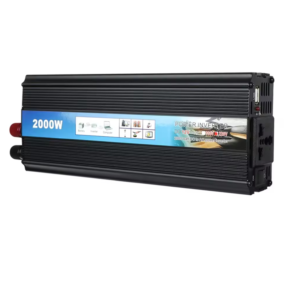 Power Inverter Modified Sine Wave Univesal With Usb Charger Car Voltage Converter 2000W Dc 12V To Ac 220V 4851034610156