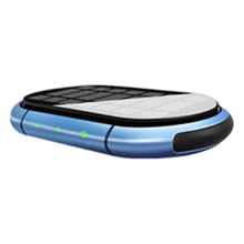 Aromatizador de ar solar USB para carro, gerador de íons negativos, filtro de três camadas para uso interno, suprimentos azuis