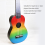 Ukulele soprano de madeira de 21" com violão havaiano para estudantes e crianças arco-íris 8
