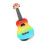 Ukulele soprano de madeira de 21" com violão havaiano para estudantes e crianças arco-íris 1