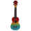 Ukulele soprano de madeira de 21" com violão havaiano para estudantes e crianças arco-íris 4