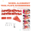 Car Wheel Alignment Tool Plates Adjustable Automotive Leveling Aligner Balancing Orange 7