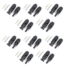 Kit de conectores solares DC 10 peças 1500V 30A IP67 à prova d'água PV/Painel Cabo para cabos de 2,5/4/6 mm2