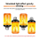 2PCS LED Flame Light Bulbs E27 Base 4 Modes with Upside Down Effect AC85-265v for Party Home Decoration B 8