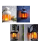 2PCS LED Flame Light Bulbs E27 Base 4 Modes with Upside Down Effect AC85-265v for Party Home Decoration B 5