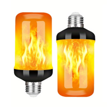 2PCS LED Flame Light Bulbs E27 Base 4 Modes with Upside Down Effect AC85-265v for Party Home Decoration B