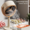 Desktop Range Hood Extractor Exhaust Adjustable Angle USB Plug Fan Portable Small Kitchen for Indoor BBQ 4