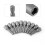 10pcs/set 1/4" Shank Metric Hex Socket Magnetic Nut Driver Set for Power Drills 13