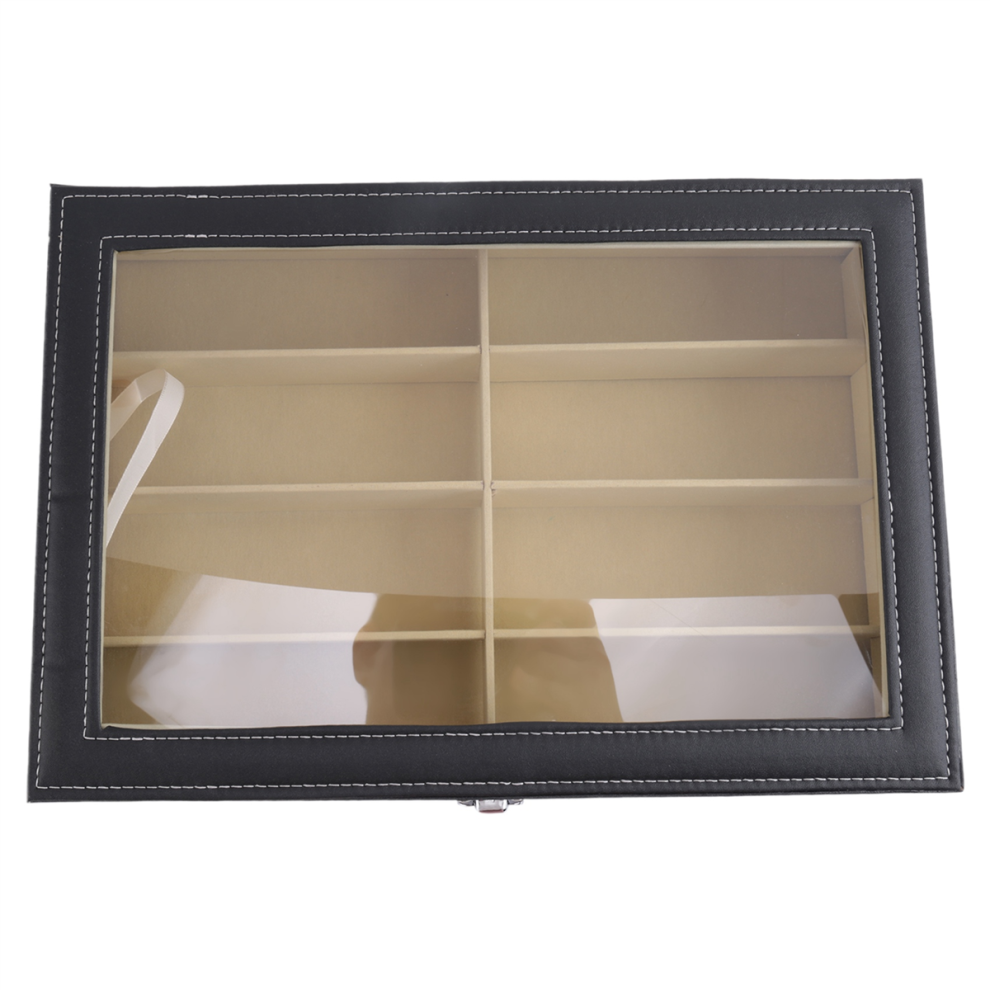 Jehiatek 8-Grid Eye Glasses Case Eyewear Sunglasse Storage Box Holder Organizer Sunglasses Display