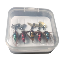 Isca de lantejoulas isca artificial anzol de mosca micro-objeto conjunto de pesca acessórios de equipamento de insetos