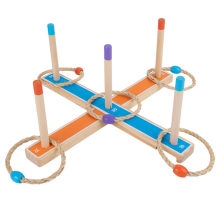 Ring Toss Speelgoedset Kinderen Buiten Gooispel 3-12 Jaar Spellen Houten Speelband