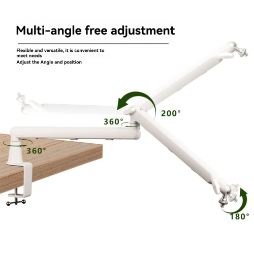 Suporte de mesa para microfone, braço de suporte resistente, urso com braçadeira de montagem, microfone ajustável 2