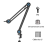 Suporte de microfone universal para microfone, braço longo, suporte de carga com parafuso de conversão de 5/8, rotação de 360  4