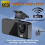 Câmera de painel WiFi 1080P HD DVR para carro com 3 lentes para dirigir veículo com tela IPS de 2 polegadas e monitoramento de estacionamento para 8