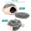Cuccia per gatti da interno - Cuccia con cuscino imbottito rimovibile e lavabile, vivace e mobile, grigio 4