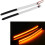 Kit di strisce luminose a LED per indicatori di direzione universali per forcelle da 45-70 mm, 2 pezzi, ambra 4