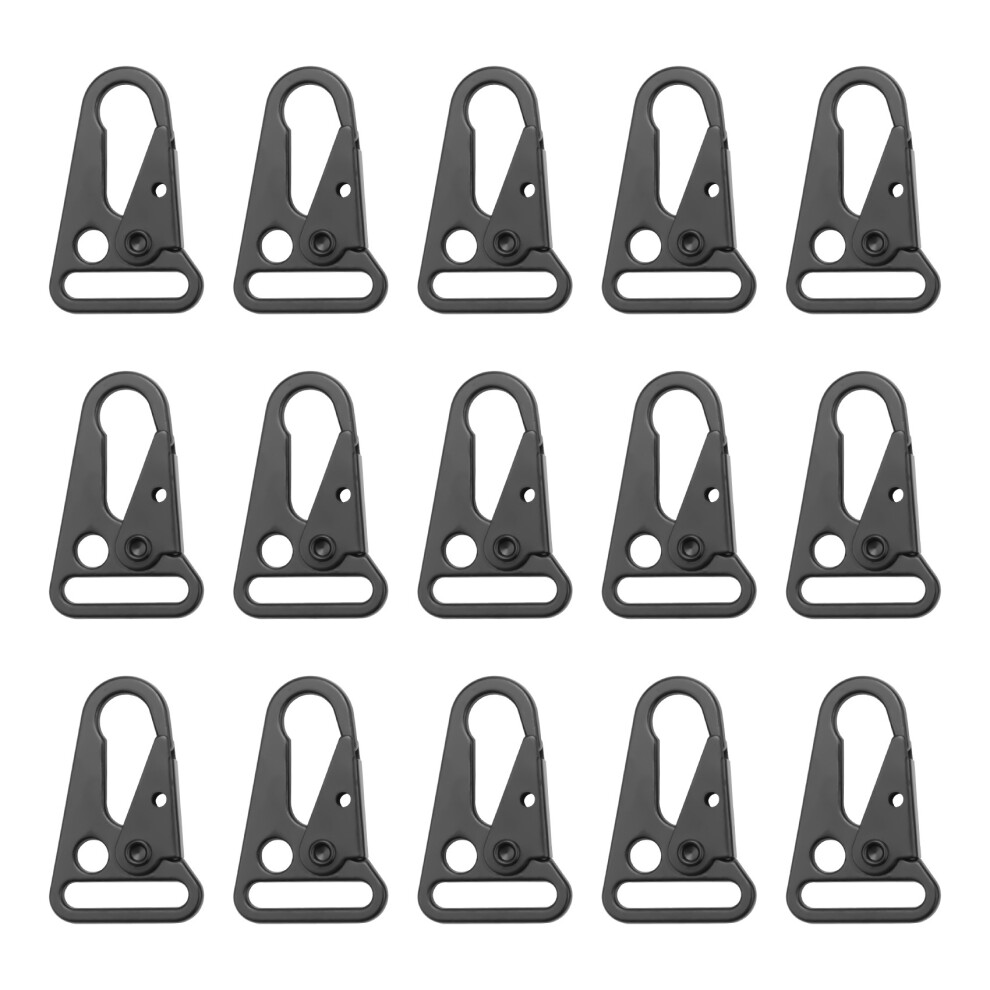 15 Pcs Enlarged Mouth Clip Sling Clasp Olecranon Hook For Outdoors Bag Backpack,Carabiner Keychain Snap Hooks 4851034618688