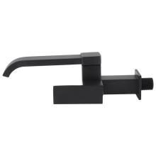 Rubinetto per lavabo da bagno a parete, acqua fredda, vasca da bagno, cascata, beccuccio, lavello da appoggio, rubinetto per piscina - Nero