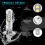4PCS H1 LED Headlight Fog Driving Light Bulbs 6000K Super White 200W 5