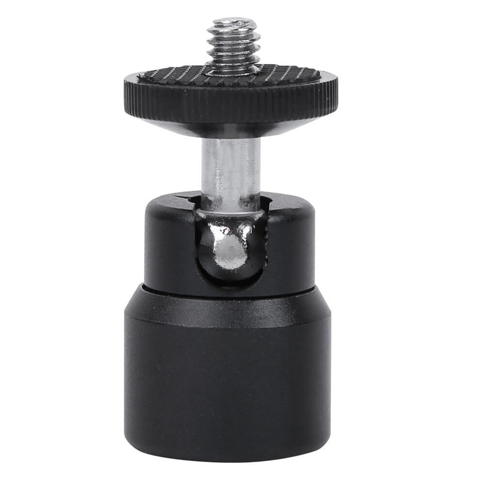 360Rotation Mini Ball Head Ballhead 1/4" Screw Mount Stand For Dslr Camera Camcorder(Black) Black 9491324357412