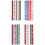 20 Patterns Fabric, Pre-Cut Fabric Strips for Quilting,Fabric Jelly Rolls with Different 5