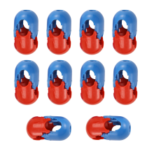 20 peças de rede de corda de escalada 12 mm conector de plástico fivela acessórios para peças de balanço ao ar livre