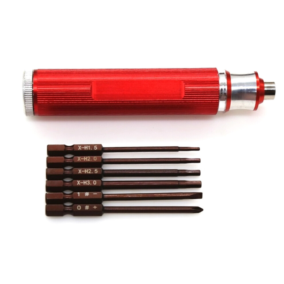 6 in 1 Hexagon Screwdriver H1.5 2.0 2.5 3.0mm Hex Slotted Tool Kit for RC Model Car Boat Aircraft,2-image-OPC-PHWJGDB-NEW