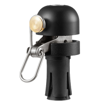 Mini sino de bicicleta de estrada à prova d'água com buzina de decibéis altos de 18-25 mm, plugue de guidão preto
