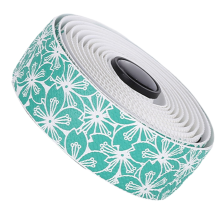 Nastro manubrio per bicicletta, antiurto, antiurto, resistente all'usura, assorbente per il sudore, bianco e blu
