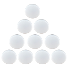 10-dielne LED stropné svietidlo s päticou GX53, energeticky úsporné, jednoduchá inštalácia, pre skrinky, stropy, vitríny A