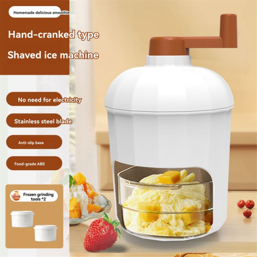 Hand-Cranked Ice Maker Home Use Manual Crusher Summer Smoothie 2