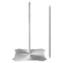 Spiedo per barbecue in acciaio inox, supporto verticale per spiedini di carne per barbecue, griglie per forni da interno ed esterno