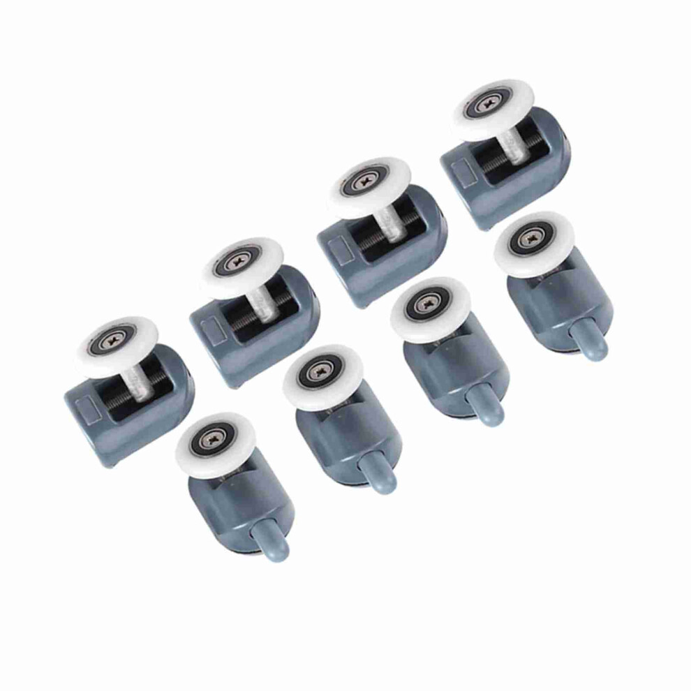 8 X Twin Bottom Top Shower Door Rollers Pulleys Wheels Runners Bathroom Single Wheel 8241324357834