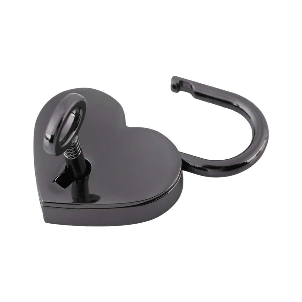 Small Love Heart Shape Padlock Tiny Luggage Bag Diary Lock Keys 7891324358433