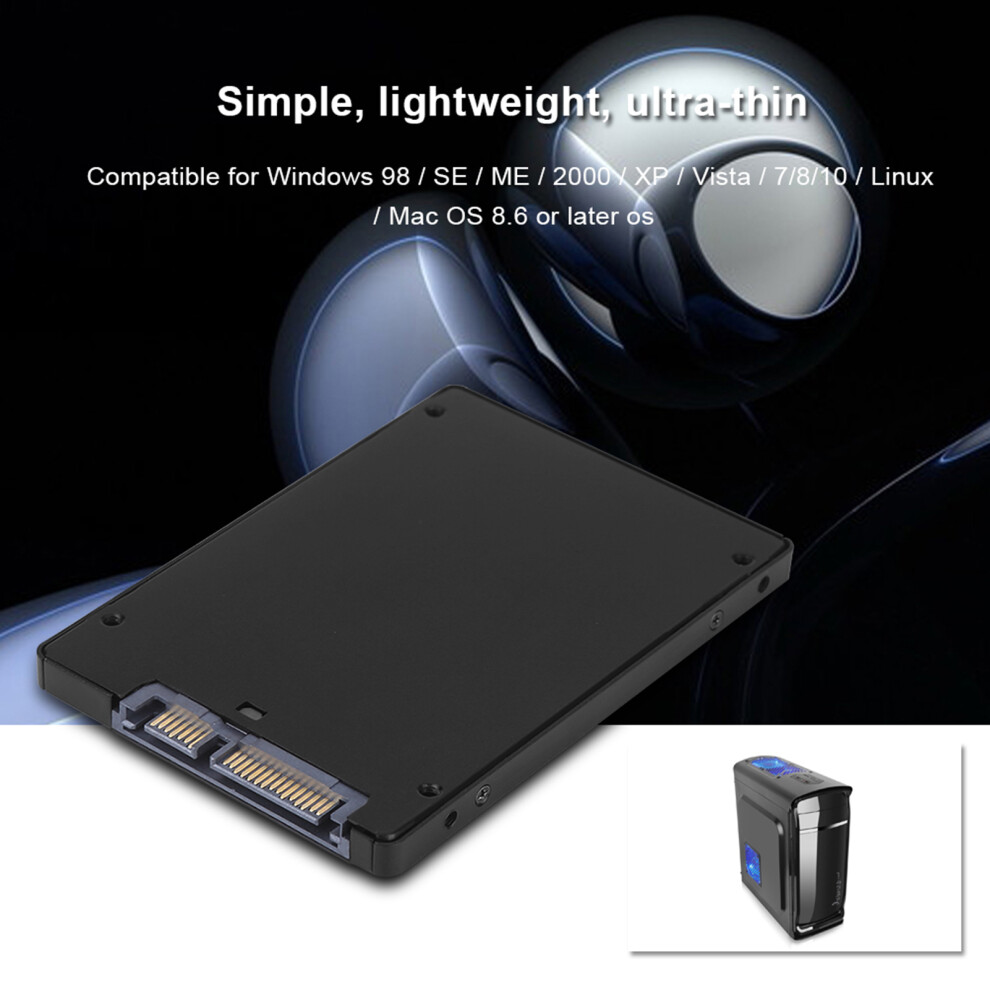 Metal Msata To 2.5" Sata Iii Hdd Ssd Converter Adapter With Aluminium Enclosure Case 5011324358802