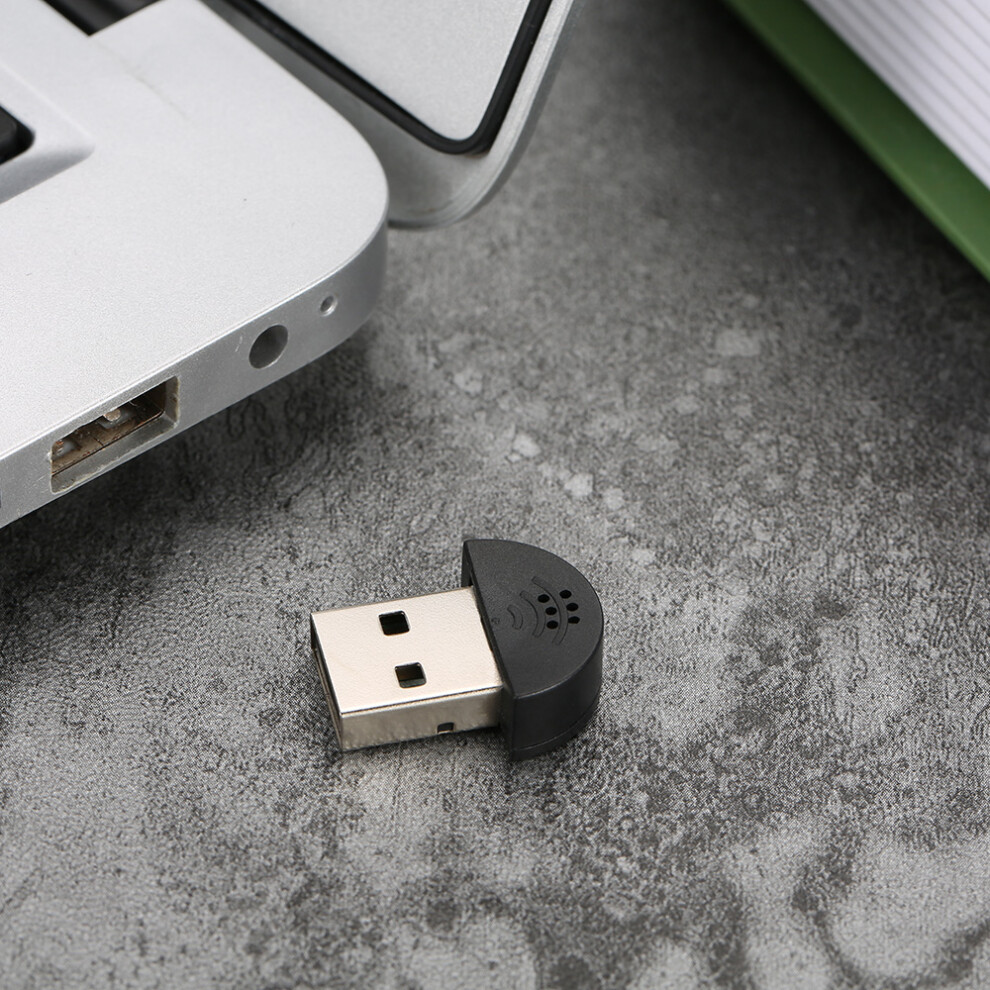 Usb 2.0 Mini Microphone Mic Audio Adapter Driver Free For Laptop Desktop Pc - Skype / Msn / Voip / Voice Recognition Software 8291324358652