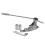 Per LP Tremolo Bridge Tailpiece 10.5 String Distance Guitar Modified Silver 8
