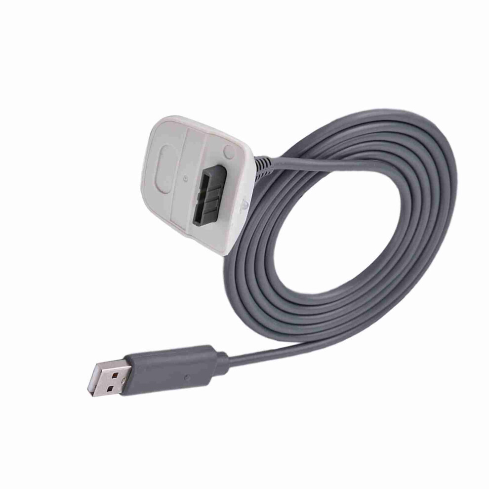 Xbox 360 Wireless Controller Usb Charging Cable (White) Â 1.5M Fast-Charge Cord, Charge While Gaming White 8491324359509