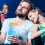 1PC Stadium Tumbler Popcorn Large Cup Snack Multifunctional Cups 1000Ml Blue 6