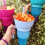 1PC Stadium Tumbler Popcorn Large Cup Snack Multifunctional Cups 1000Ml Blue 5