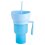 1PC Stadium Tumbler Popcorn Large Cup Snack Multifunctional Cups 1000Ml Blue 2