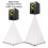 Universal Dj Light Speaker Stand Cover Double Sided Tripod Skirt Scrim Stretchable Material,2Pcs 4