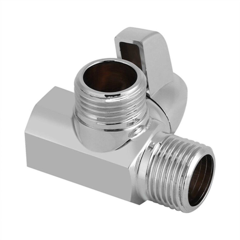 3ÂWay Brass Chrome Diverter G1/2" T Shape Adapter Valve For Shower Arm Mounted 5061324359712