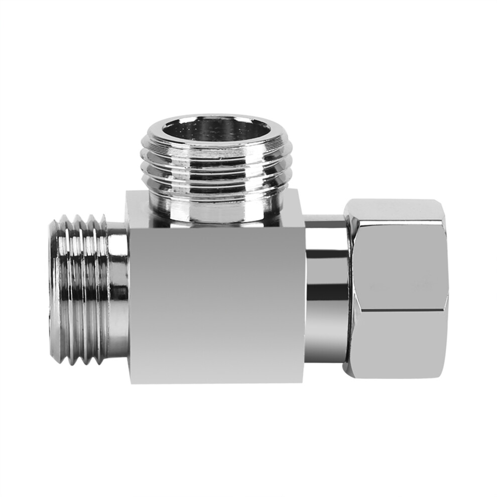 3 Way Brass Chrome Diverter G1/2" T Shape Adapter Value For Shower Arm Mounted 8281324360182