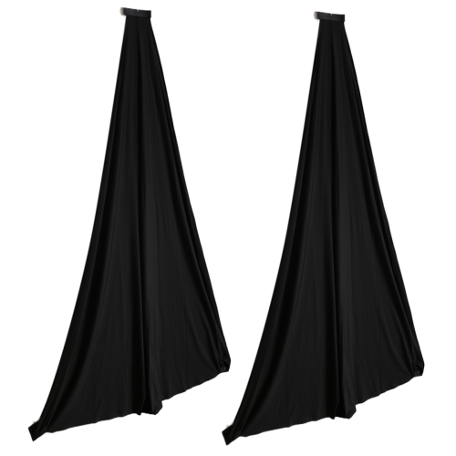 Universal Dj Light Speaker Stand Skirt Tripod Scrim Cover with Stretchable Polyester Material, 2 Pcs 2