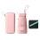 Mini ombrello da donna anti-UV, parasole, 12 stecche, da viaggio, per borsa, rosa 2